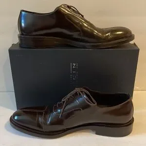 Laudino CACCIN - leather like new - Made in Italy and new vibran soles. 43 Laudino Caccin Italy Brown High Quality Leather Cap Toe  main image 2
